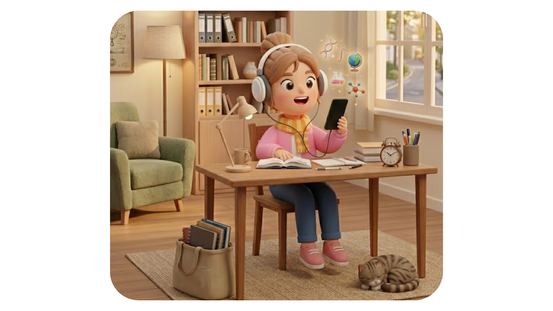 Wivme revision prompts delivered between class and exam